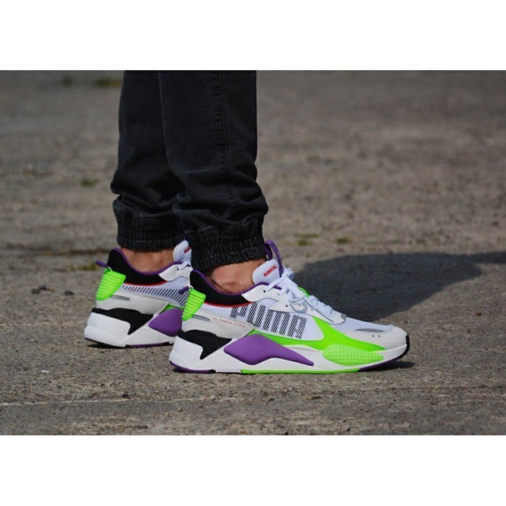 Puma Women RS -X Bold Purple Green White Size 5.5